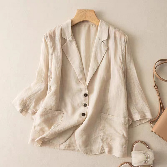 Talia Linen Blazer